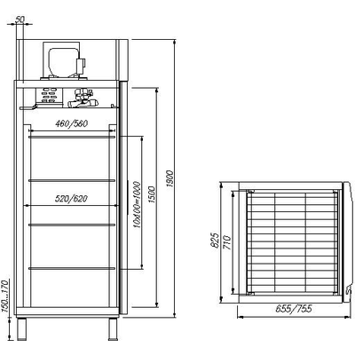 Холодильный шкаф Полюс Carboma V560 2