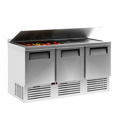 Холодильный стол Полюс TM3GNsal-2- INOX (GN1/3, 1/6) 1