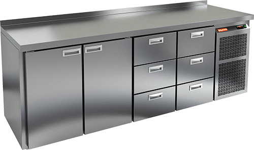 СТОЛ С ХОЛОДИЛЬНЫМ ШКАФОМ HICOLD SN 1133 BR2 TN (R290)