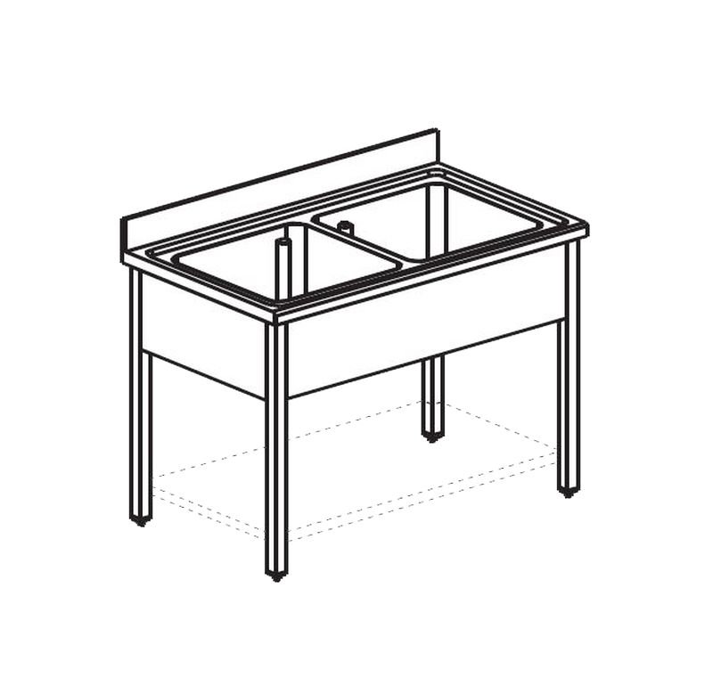 ВАННА МОЕЧНАЯ APACH CHEF LINE L2S137-55