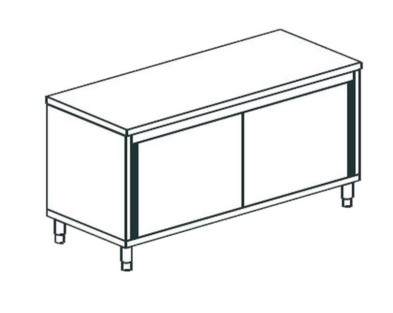 СТОЛ ПРОИЗВОДСТВЕННЫЙ ЗАКРЫТЫЙ APACH CHEF LINE LWC610SH2SD