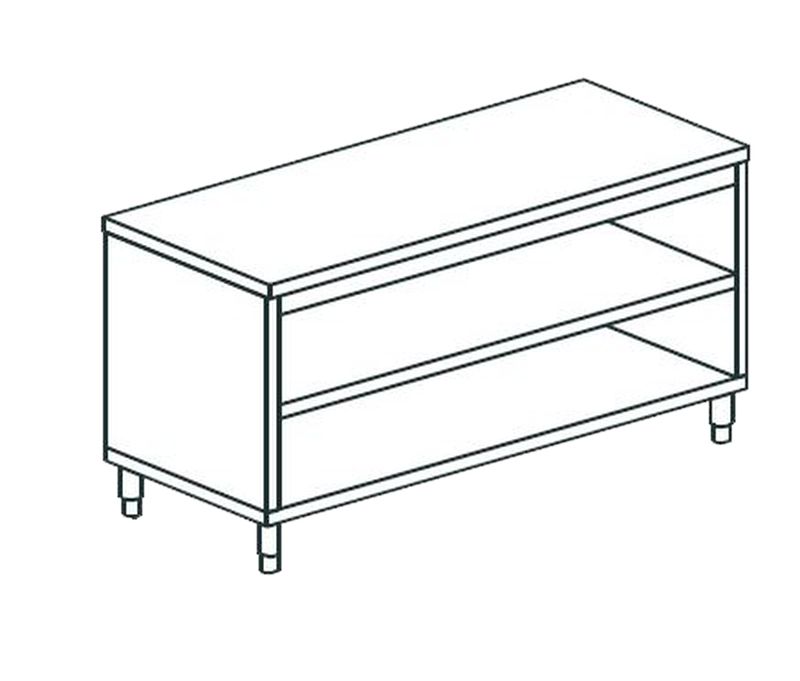 СТОЛ ПРОИЗВОДСТВЕННЫЙ ЗАКРЫТЫЙ С 3-Х СТОРОН APACH CHEF LINE LWC611SH2
