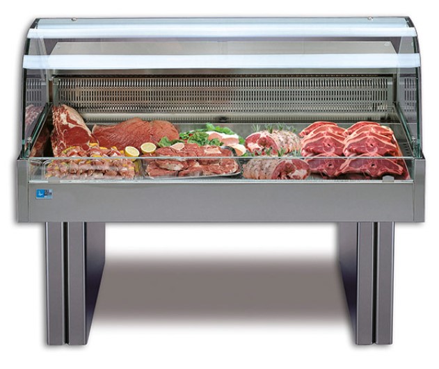ВИТРИНА ХОЛОДИЛЬНАЯ TECFRIGO SHOPPING 2700 COLD НЕРЖ. + НОЖКИ