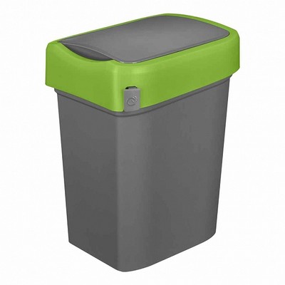 Бак для мусора &quot;SMART BIN&quot; 50л (430x330x630мм), с крышкой &quot;маятник&quot; (зеленый) 434258109
