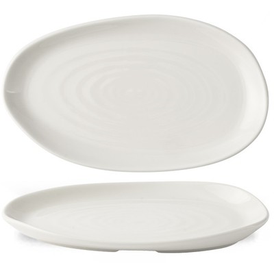 Блюдо сервировочное 26x20см, Envisage Natural, цвет White WHPLA31 1