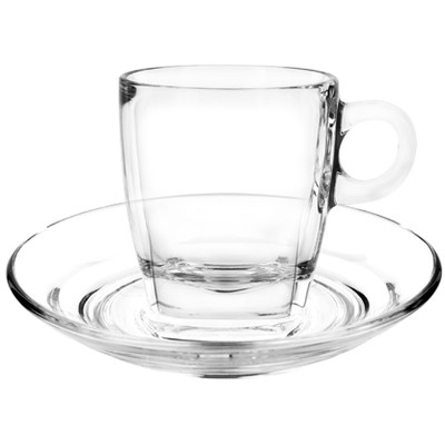 Блюдце d14,5см &quot;Caffe&quot;, стекло 1P02471
