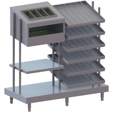 ДИСПЕНСЕР ДЛЯ ПОДНОСОВ, ПРИБОРОВ, СТАКАНОВ И ХЛЕБА APACH CHEF LINE LDTСGB713 1