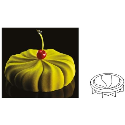 Форма для мороженого/суфле 3D &quot;Твистер&quot; d180мм h50мм (объем 1л), силикон KE030S 1