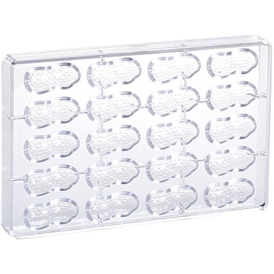 Форма д/шок. конфет "Арахис" 50х23мм h15,5мм, 11 гр., 20 ячеек, п/к 21MA1036