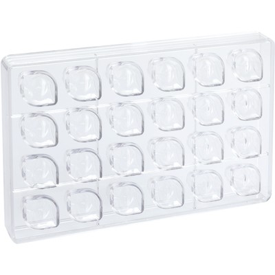 Форма д/шок.конфет "Praline Flow" 29х29мм h18мм, 24 ячеек, 11гр, п/к BPA FREE 21MA1051