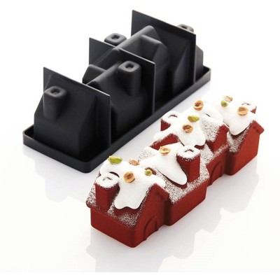 Форма силиконовая PAVOCAKE 3D &quot;Chalet&quot; 250x83xh 90mm, 1230 ml, силикон KE078S 1