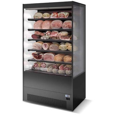 ГОРКА ХОЛОДИЛЬНАЯ ISA GALAXY OPEN BACKCOUNTER RV TN H205 L125 INOX, 5 ПОЛОК