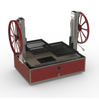 ГРИЛЬ УГОЛЬНЫЙ GRILLVETT CORVETTE M2 (КРАСНЫЙ)