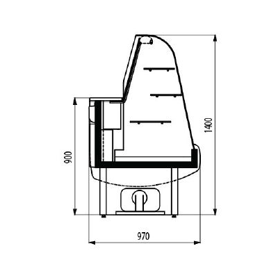 Холодильная витрина CRYSPI Octava К 1500 2