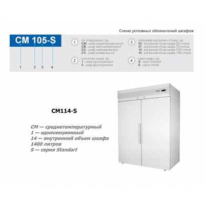 Холодильный шкаф Polair CM114-S (ШХ-1,4) 2