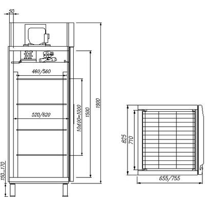 Холодильный шкаф Полюс Carboma F560 2