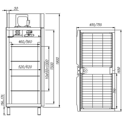 Холодильный шкаф Полюс Carboma R1120 2
