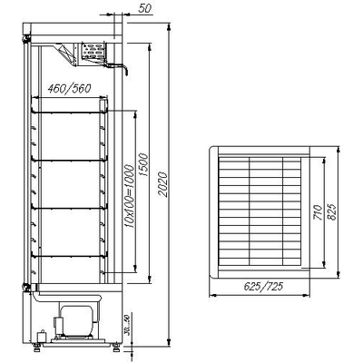 Холодильный шкаф Полюс Carboma R560С (стекло) 2