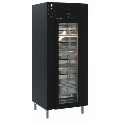 Холодильный шкаф со средним контролем влажности Полюс M700GN-1-G-MHC 9005 Carboma Pro 1