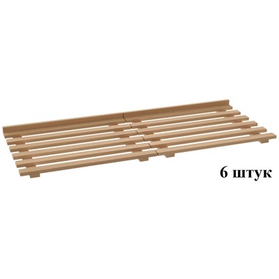 КОМПЛЕКТ ДЕРЕВЯННЫХ ПОЛОК К ШЗХ-С-1500.600-02-К (НАТУР. БУК) 1