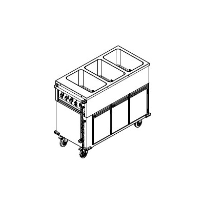 МАРМИТ ВОДЯНОЙ/МОБИЛ. KOGAST 30750 KMO-3 С ТЕПЛОВЫМ ШКАФОМ