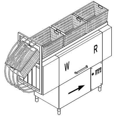 МАШИНА Д/МОЙКИ ЯЩИКОВ DIHR VX 231 SX SPECIAL+XP+DDE+PI