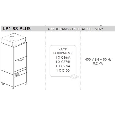 МАШИНА КОТЛОМОЕЧНАЯ DIHR LP1 S8 TR PLUS+DDE+PS