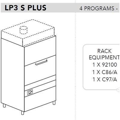 МАШИНА КОТЛОМОЕЧНАЯ DIHR LP3 S PLUS ELETTRONICA+XP+DDE