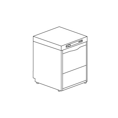 МАШИНА ПОСУДОМОЕЧНАЯ DIHR DS 40 T+DDE+PS+МОРСК.ВЕР.220В/50ГЦ БЕЗ НЕЙТР.+СПЕЦ.НОЖКИ