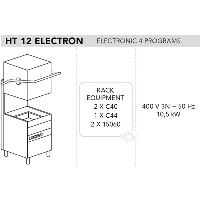 МАШИНА ПОСУДОМОЕЧНАЯ DIHR HT 12 ELECTRON DA