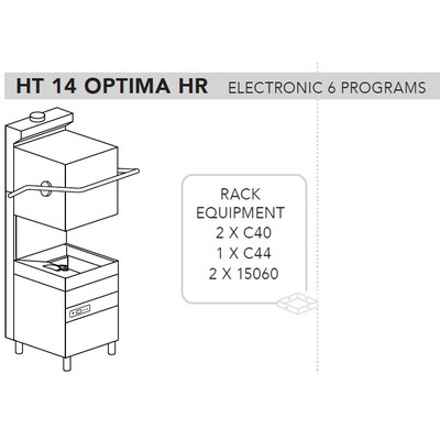 МАШИНА ПОСУДОМОЕЧНАЯ DIHR HT 14 OPTIMA HR DA