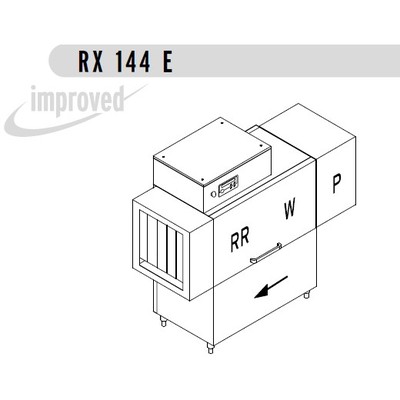 МАШИНА ПОСУДОМОЕЧНАЯ DIHR RX 144 DX+DDE+XP