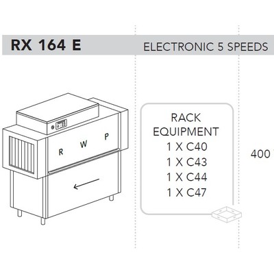 МАШИНА ПОСУДОМОЕЧНАЯ DIHR RX 164 E SX+DDE+XP