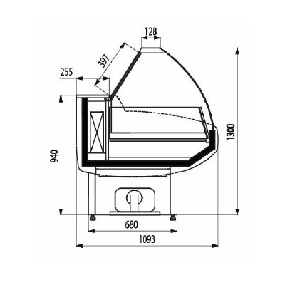 Морозильная витрина Cryspi Gamma-2 М 1200 2