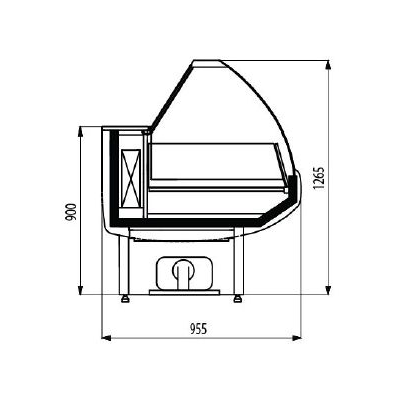 Морозильная витрина Cryspi Octava M 1200 2