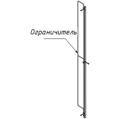 ОГРАНИЧИТЕЛЬ К СТЕЛЛАЖ-ШПИЛЬКА KAYMAN СШ-42/121