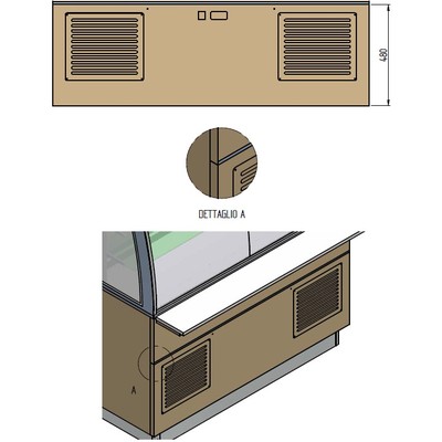 ПАНЕЛЬ ПЕРЕДНЯЯ НИЖНЯЯ ENOFRIGO METAL FRONTAL PANEL PRV.101-22 МЕТАЛЛИЧЕСКАЯ СПЕЦ.