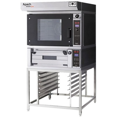 ПЕЧЬ КОНВЕКЦИОННАЯ С ПОДОМ НА ПОДСТАВКЕ С НАПРАВЛЯЮЩИМИ APACH BAKERY LINE K5TS DP+E218PA