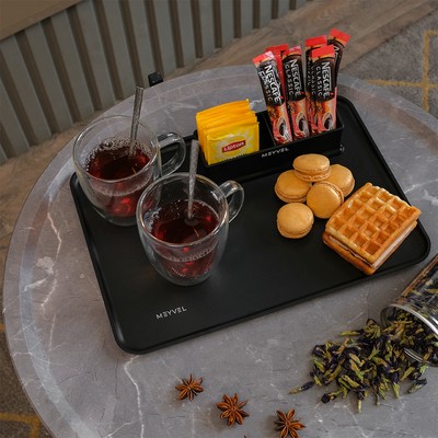 Поднос с менажницей для чая Meyvel A-002 (Black) 6