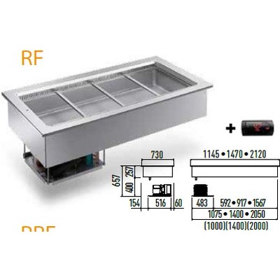 ПРИЛАВОК ХОЛОД. ENOFRIGO RF BASE 1000 ВСТРАИВАЕМЫЙ