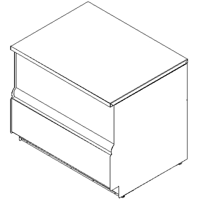 Прилавок Полюс П-0,9 Carboma Cube