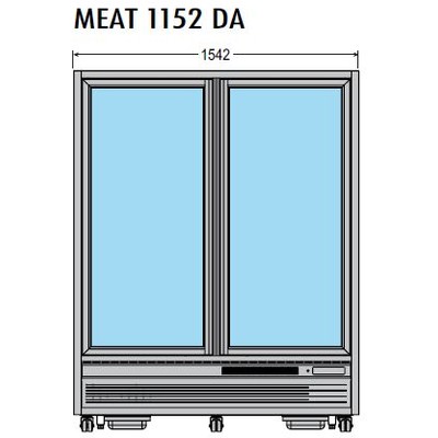 ШКАФ ХОЛОД.ОСТРОВ. TECFRIGO MEAT 1152 DA СЕРЕБ.