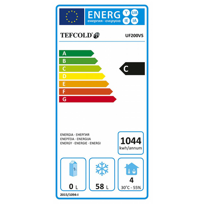 Шкаф морозильный Tefcold UF200VS-P 4