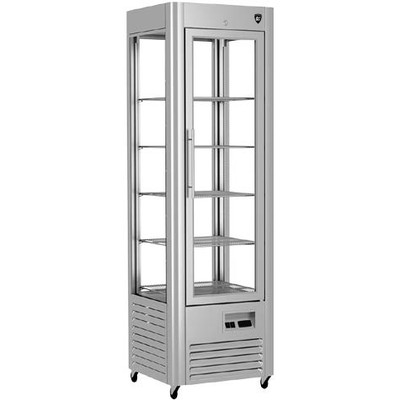 ШКАФ-ВИТРИНА КОНДИТЕРСКИЙ KAYMAN КШВ-400М ЛЮКС СЕРЫЙ МАТОВЫЙ