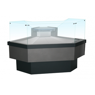 Среднетемпературная угловая витрина Enteco Немига Cube УН 90 ВС 1