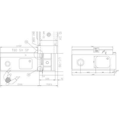 СТОЛ Д/ГРЯЗ.ПОСУДЫ DIHR T80 SX SP СПЕЦ.