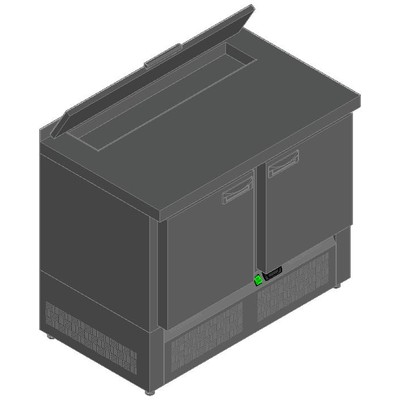 СТОЛ ДЛЯ САЛАТОВ HICOLD SLE2-11SN (1/6) З С КРЫШК.