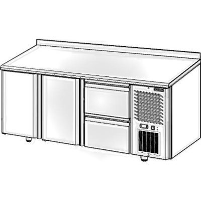 Стол холодильный Polair TM3GN-002-G