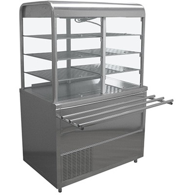 СТОЛ ОХЛАЖДАЕМЫЙ С ВИТРИНОЙ ЛИРА-ПРОФИ ЭКО СОЭП-В/ЛПЭ