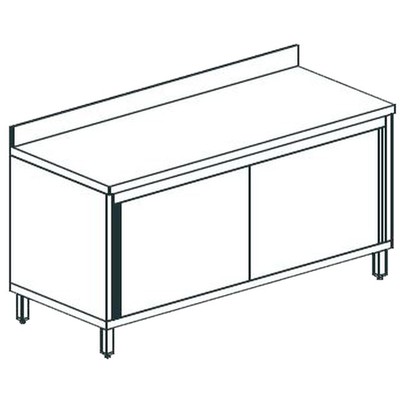 СТОЛ ПРОИЗВОДСТВЕННЫЙ ЗАКРЫТЫЙ APACH CHEF LINE LWC723SH2SDU 1